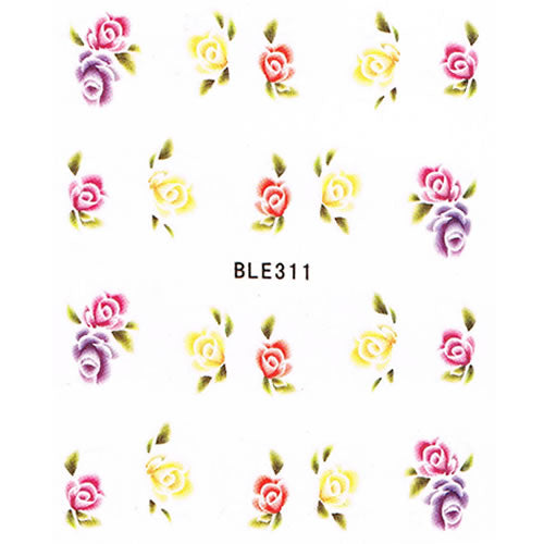 2D Nail Art One Stroke Sticker BLE311