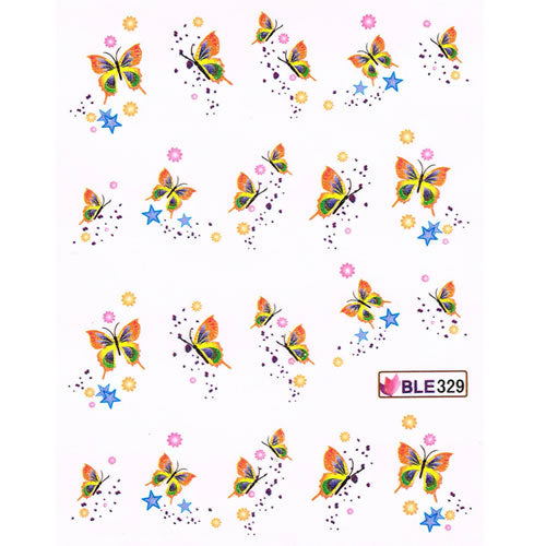 2D Nail Art One Stroke Sticker BLE329