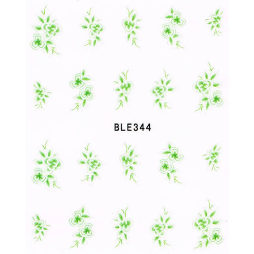 2D Nail Art One Stroke Sticker BLE344