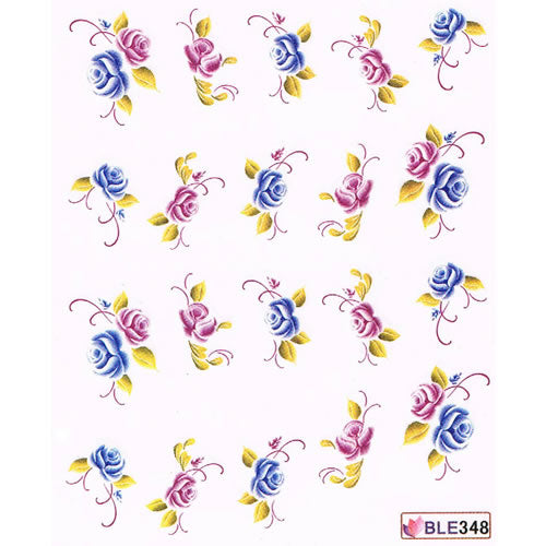 2D Nail Art One Stroke Sticker BLE348