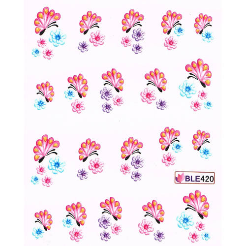 2D Nail Art One Stroke Sticker BLE420