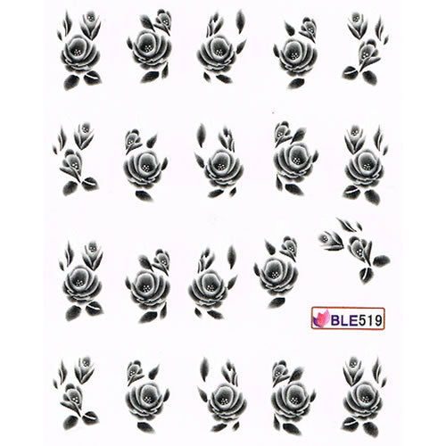 2D Nail Art One Stroke Sticker BLE519