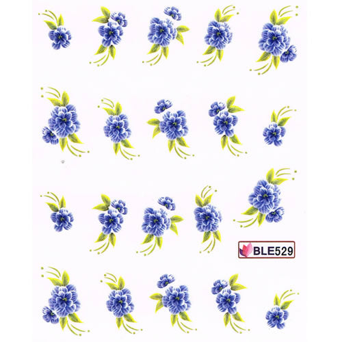 2D Nail Art One Stroke Sticker BLE529