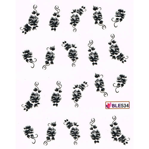 2D Nail Art One Stroke Sticker BLE534