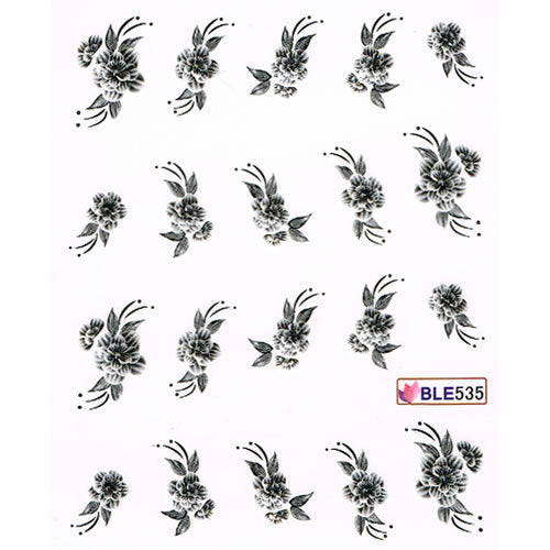 2D Nail Art One Stroke Sticker BLE535