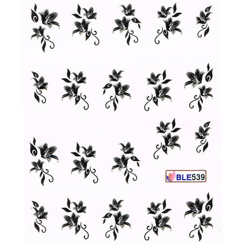 2D Nail Art One Stroke Sticker BLE539