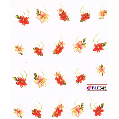 2D Nail Art One Stroke Sticker BLE545