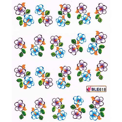 2D Nail Art One Stroke Sticker BLE618