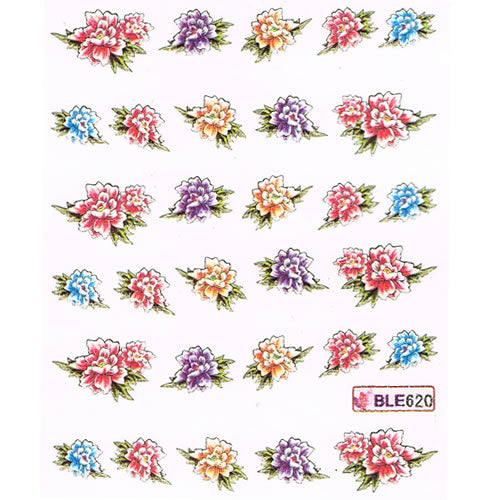 2D Nail Art One Stroke Sticker BLE620