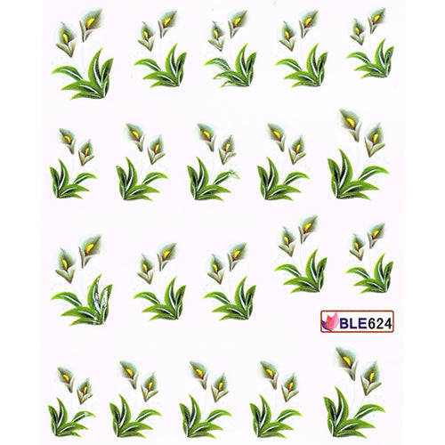 2D Nail Art One Stroke Sticker BLE624