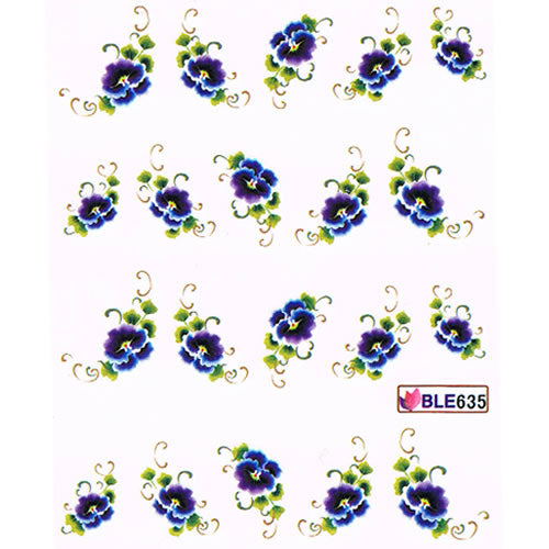 2D Nail Art One Stroke Sticker BLE635