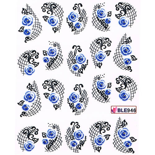 2D Nail Art One Stroke Sticker BLE946