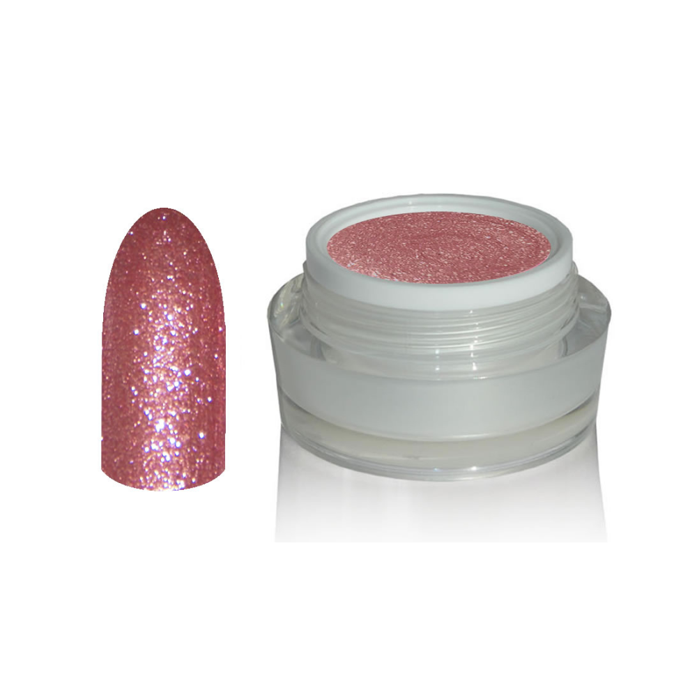 UV Gel - 1368 Chrome Glitter Glam Gel Glow Rose, 5 ml