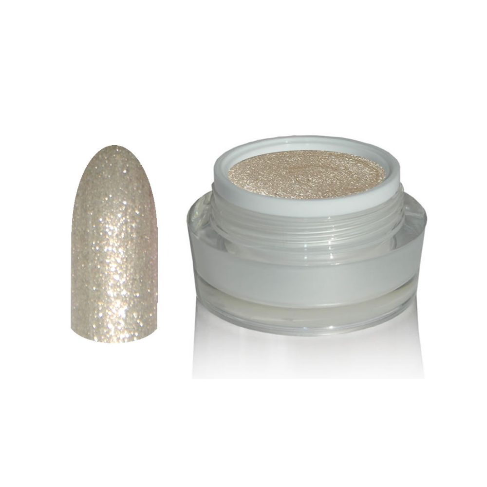 UV Gel - 1370 Chrome Glitter Glam Gel Champagne Stardust, 5 ml