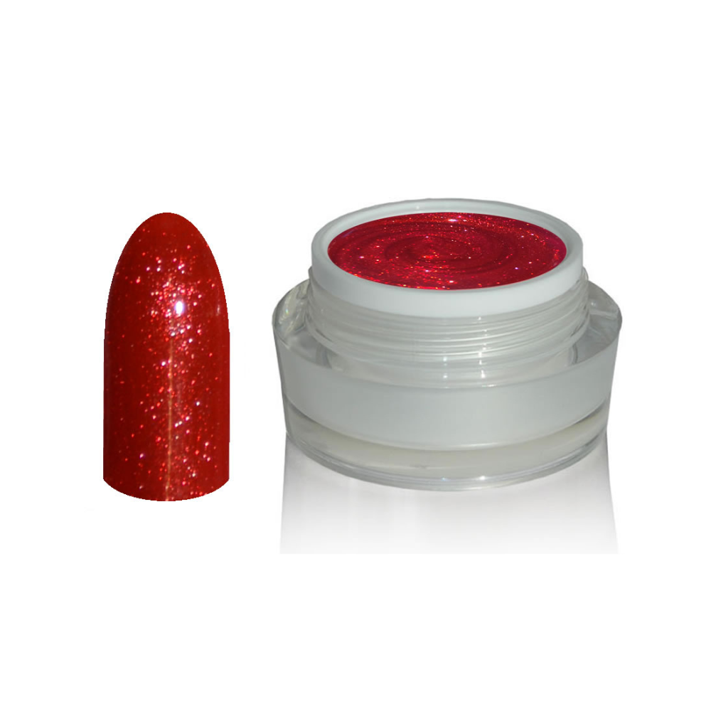 UV Gel - 1303 Chrome Glow Gel Red, 5 ml