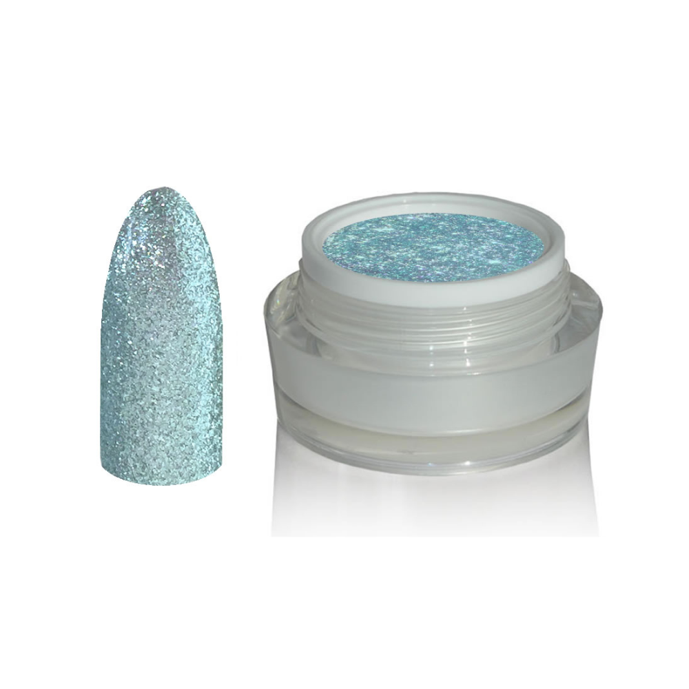 UV Gel - 1353 Chrome Glitter Glam Gel Emerald, 5 ml