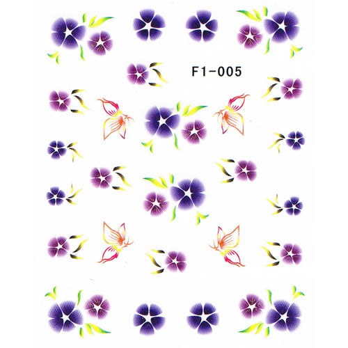 2D Nail Art One Stroke Sticker F1-005