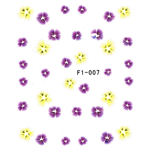 2D Nail Art One Stroke Sticker F1-007