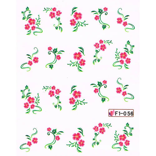 2D Nail Art One Stroke Sticker F1-056