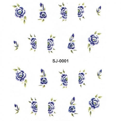 2D Nail Art One Stroke Sticker SJ-0001