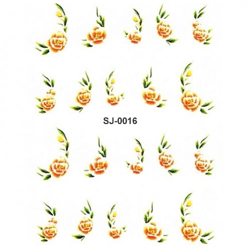 2D Nail Art One Stroke Sticker SJ-0016