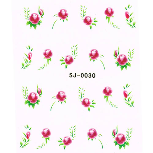 2D Nail Art One Stroke Sticker SJ-0030