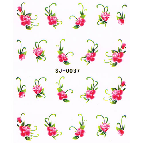 2D Nail Art One Stroke Sticker SJ-0037