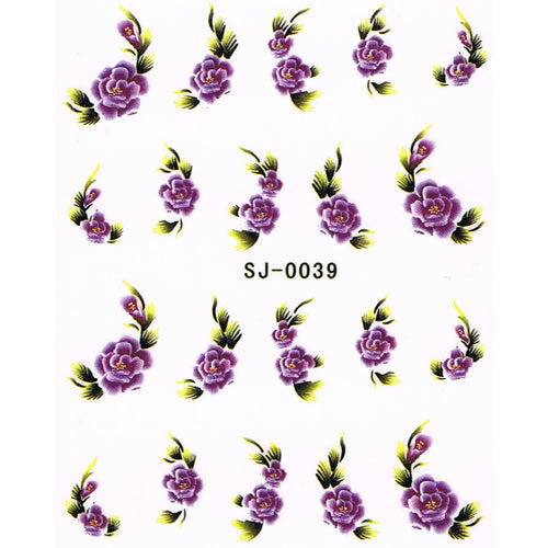 2D Nail Art One Stroke Sticker SJ-0039