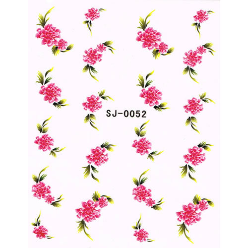 2D Nail Art One Stroke Sticker SJ-0052