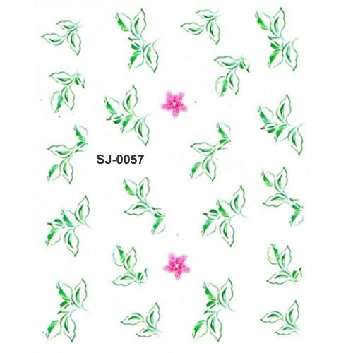 2D Nail Art One Stroke Sticker SJ-0057