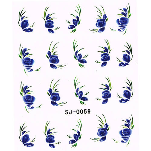 2D Nail Art One Stroke Sticker SJ-0059