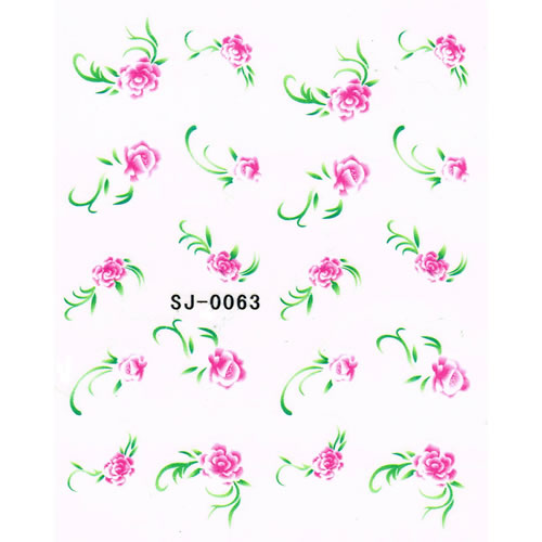 2D Nail Art One Stroke Sticker SJ-0063