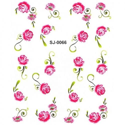 2D Nail Art One Stroke Sticker SJ-0066