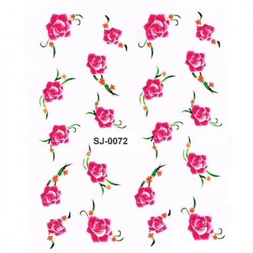 2D Nail Art One Stroke Sticker SJ-0072