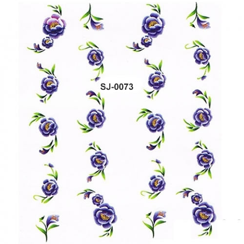 2D Nail Art One Stroke Sticker SJ-0073