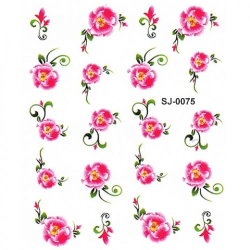 2D Nail Art One Stroke Sticker SJ-0075