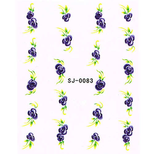 2D Nail Art One Stroke Sticker SJ-0083