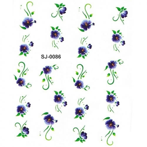 2D Nail Art One Stroke Sticker SJ-0086