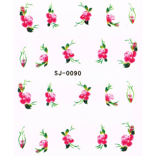 2D Nail Art One Stroke Sticker SJ-0090