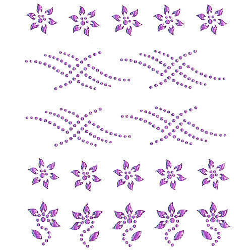 Strasssteine Nail Sticker, lila 32031