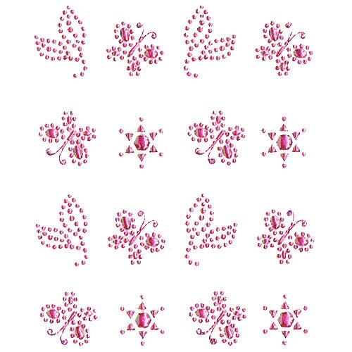 Strasssteine Nail Sticker, Pink 32062