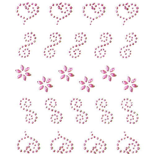 Strasssteine Nail Sticker, Pink 32075