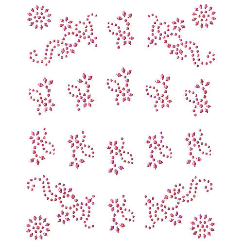 Strasssteine Nail Sticker, Pink 32077