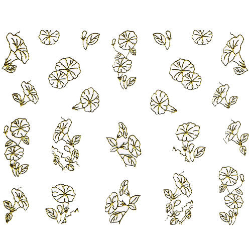 Nail Art Decor Sticker, Weiß-Gold 32227