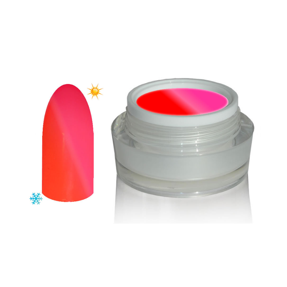 UV Thermo Color Gel 736 Neon Rot - Neon Pink, 5 ml