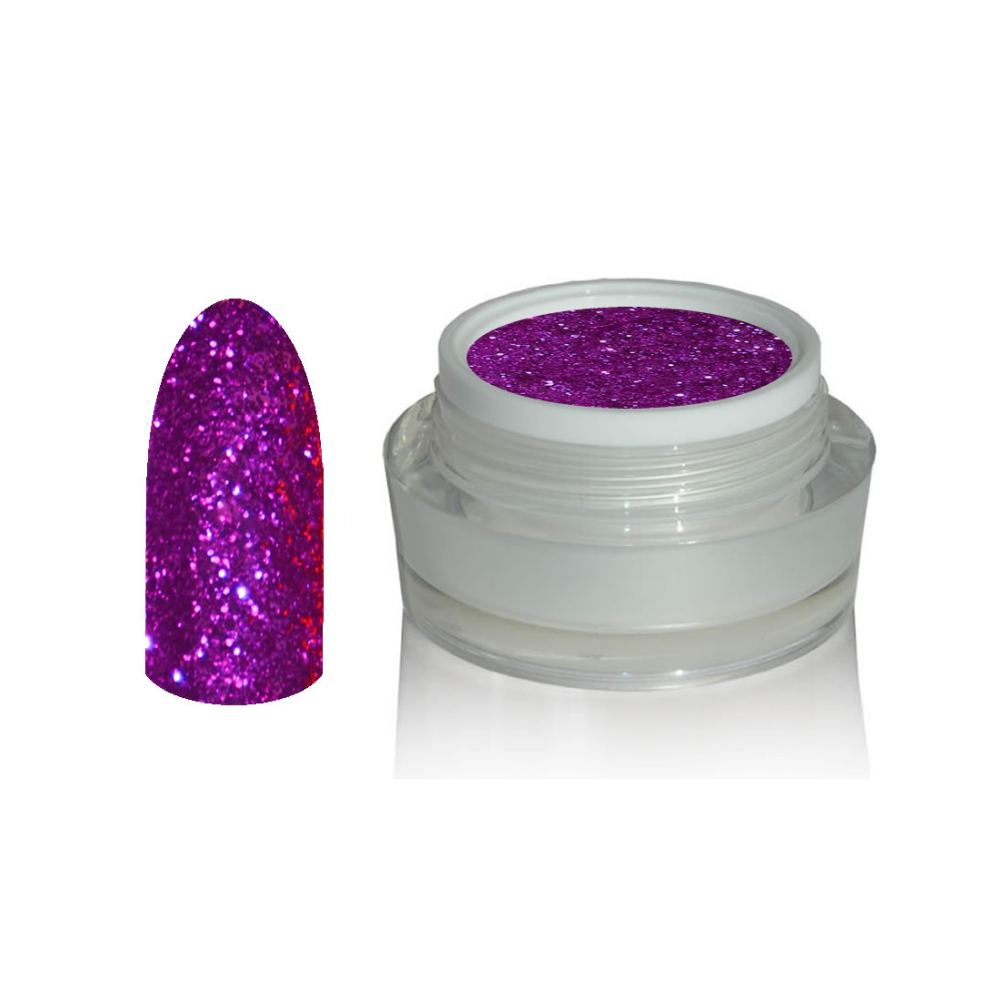 UV Gel - 1005 Glitter Gel Himbeere, 5 ml