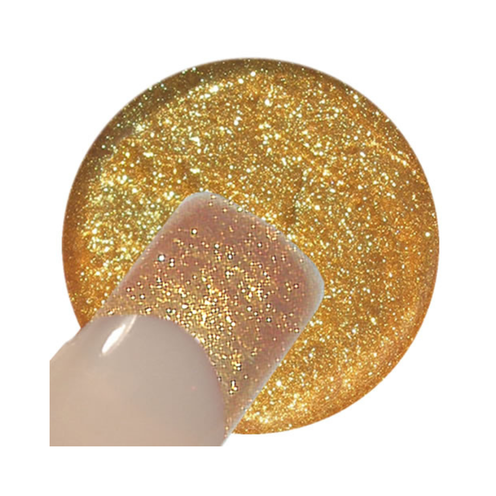 UV Gel - 206 Glitter Gel Lux Gold, 5 ml