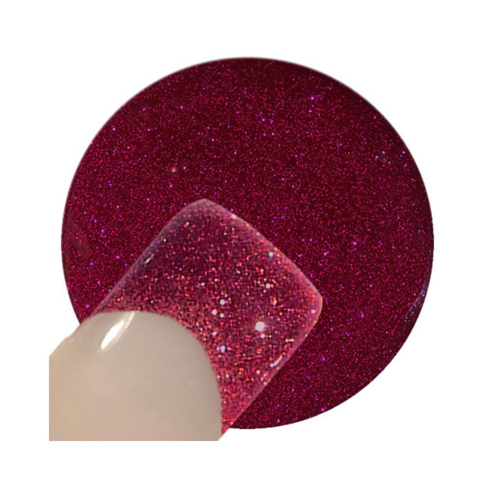 UV Gel - 237 Glitter Gel Bordeaux fine, 5 ml