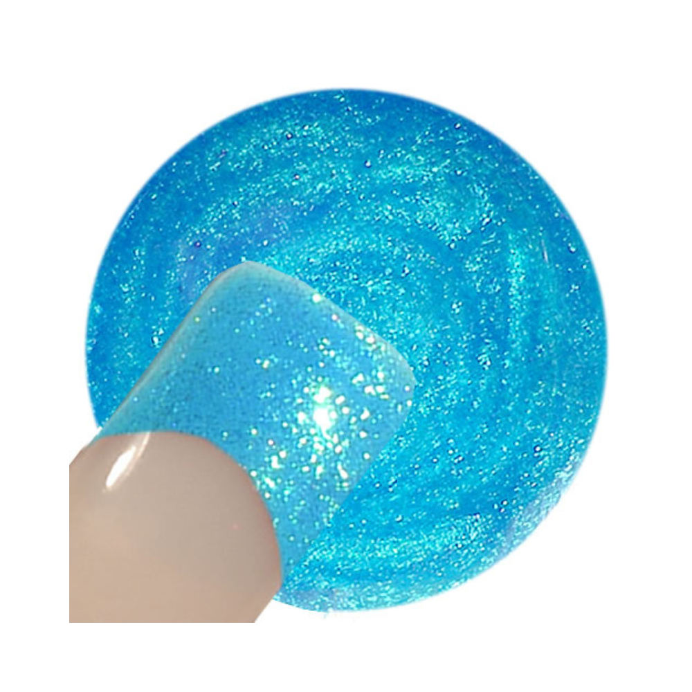 UV Gel - 915 Glitter Gel Sky Blue, 5 ml