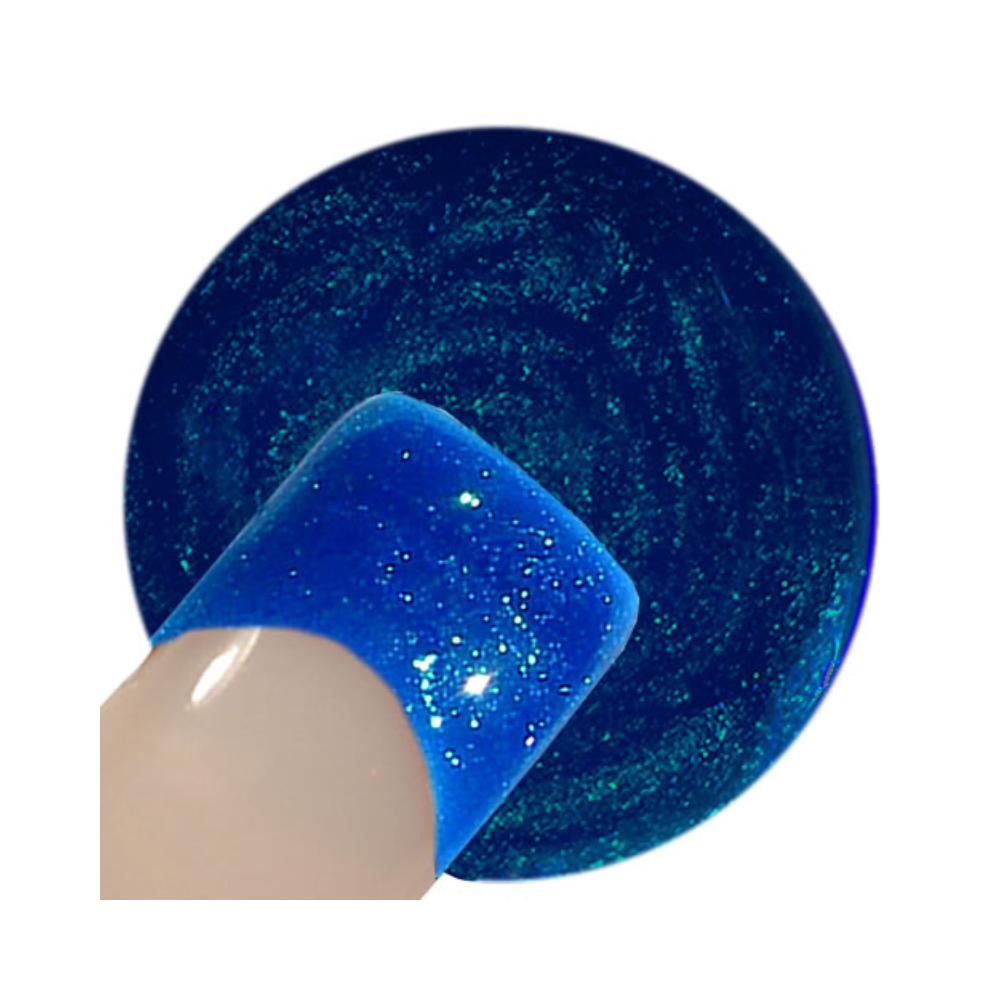 UV Gel - 918 Glitter Gel Electric Blue, 5 ml